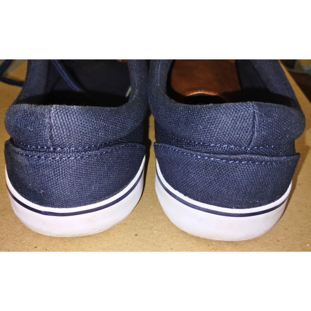 Men’s Goodfellow & Co Canvas Lace-Up Park Sneakers Casual Shoes Navy Blue (Sz 8) - Picture 5 of 9